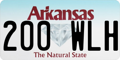 AR license plate 200WLH