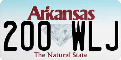 AR license plate 200WLJ