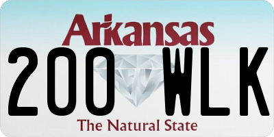 AR license plate 200WLK