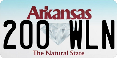 AR license plate 200WLN