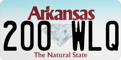 AR license plate 200WLQ