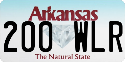 AR license plate 200WLR