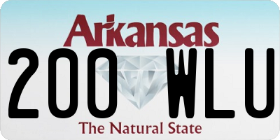 AR license plate 200WLU