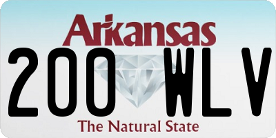 AR license plate 200WLV