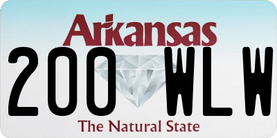 AR license plate 200WLW