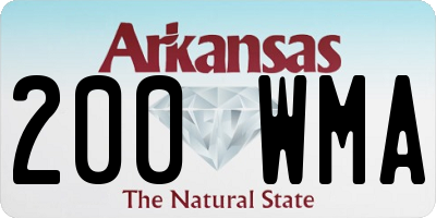 AR license plate 200WMA