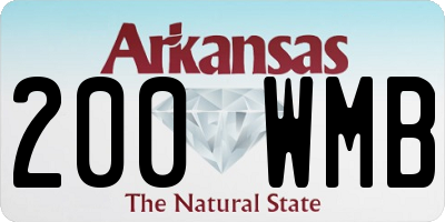 AR license plate 200WMB