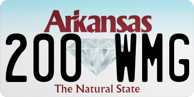 AR license plate 200WMG