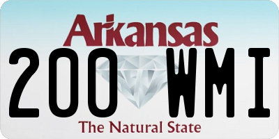 AR license plate 200WMI