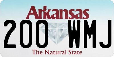 AR license plate 200WMJ