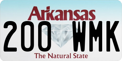 AR license plate 200WMK