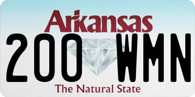 AR license plate 200WMN