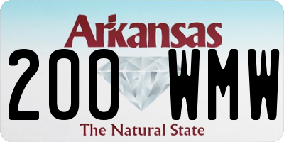 AR license plate 200WMW