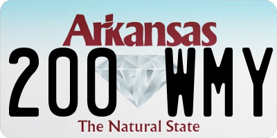 AR license plate 200WMY