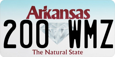 AR license plate 200WMZ