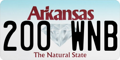 AR license plate 200WNB