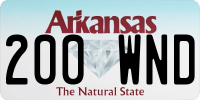 AR license plate 200WND