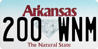 AR license plate 200WNM