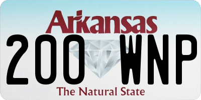 AR license plate 200WNP