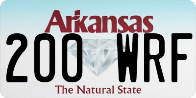 AR license plate 200WRF