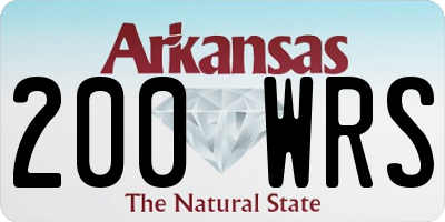 AR license plate 200WRS