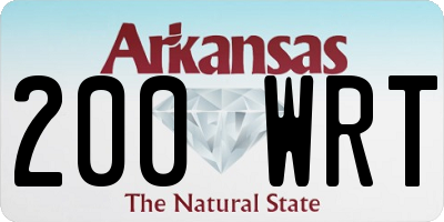 AR license plate 200WRT