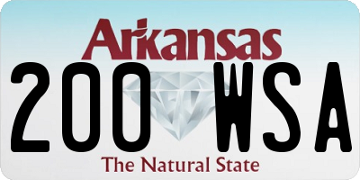 AR license plate 200WSA