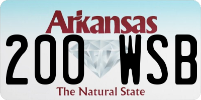 AR license plate 200WSB