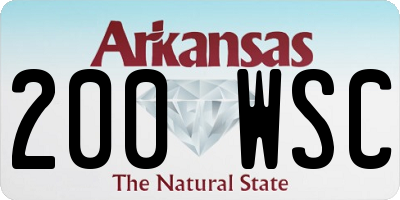 AR license plate 200WSC