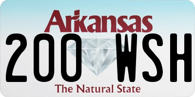 AR license plate 200WSH