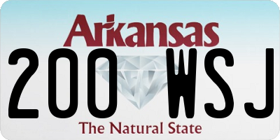 AR license plate 200WSJ