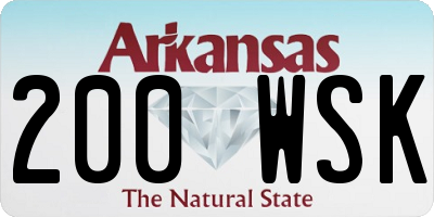 AR license plate 200WSK