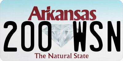 AR license plate 200WSN