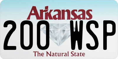 AR license plate 200WSP