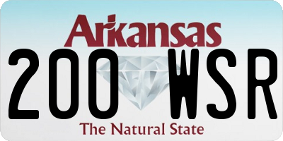 AR license plate 200WSR