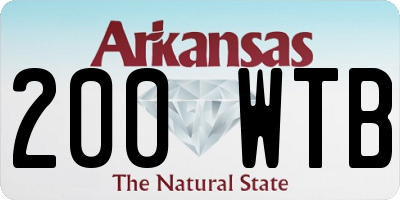 AR license plate 200WTB