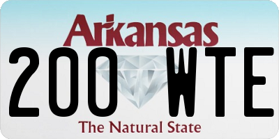 AR license plate 200WTE