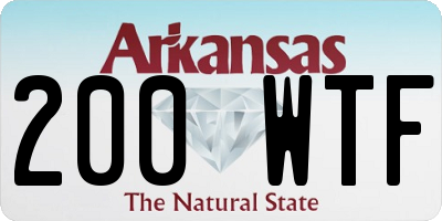 AR license plate 200WTF