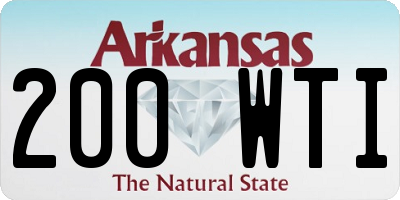 AR license plate 200WTI