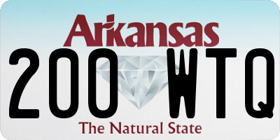 AR license plate 200WTQ