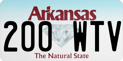 AR license plate 200WTV