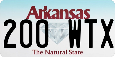 AR license plate 200WTX