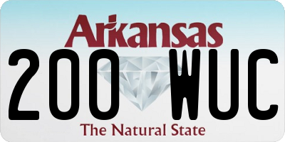 AR license plate 200WUC
