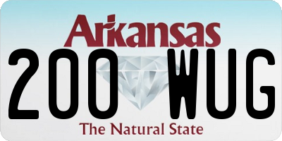 AR license plate 200WUG
