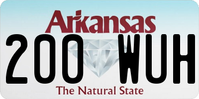 AR license plate 200WUH