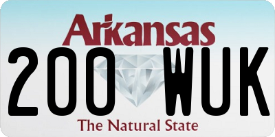 AR license plate 200WUK