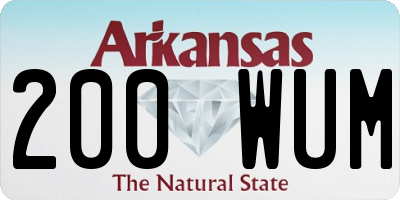 AR license plate 200WUM