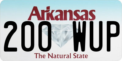AR license plate 200WUP