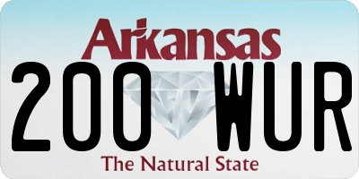 AR license plate 200WUR