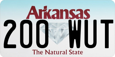 AR license plate 200WUT